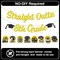 Glitter Straight Outta 8th Grade Party Decorations Banner Swirls, NO-DIY 8th Grade Graduation Decorations, Black Gold 8th Grade Graduation Banner Hanging Swirls, Middle School Graduation Decorations